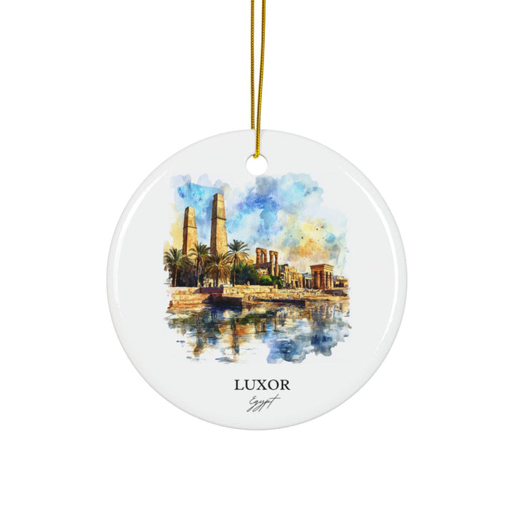 Luxor Egypt Ornament: Unique Luxor Egypt Souvenir, Egypt Xmas Decor, and Authentic Egypt Gift