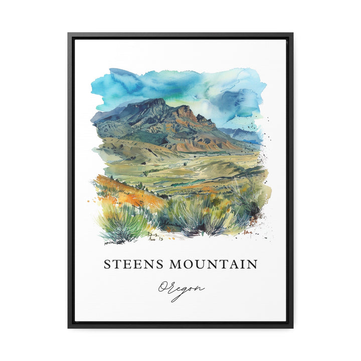 Steens Mountain Wall Art, Steens Mountain OR Print, Harney County Watercolor, Oregon Gift,