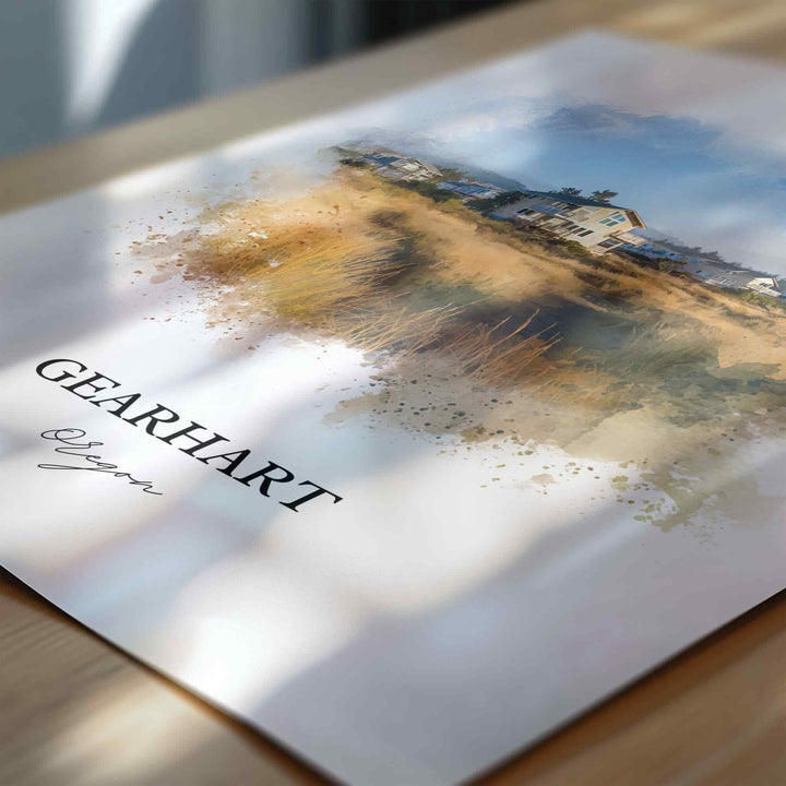 Gearhart, Oregon – Watercolor Art Print