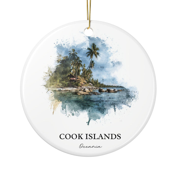 Cook Islands Ornament: Unique Cook Islands Souvenir, Cook Islands Xmas Decor, and Authentic Cook Islands Gift