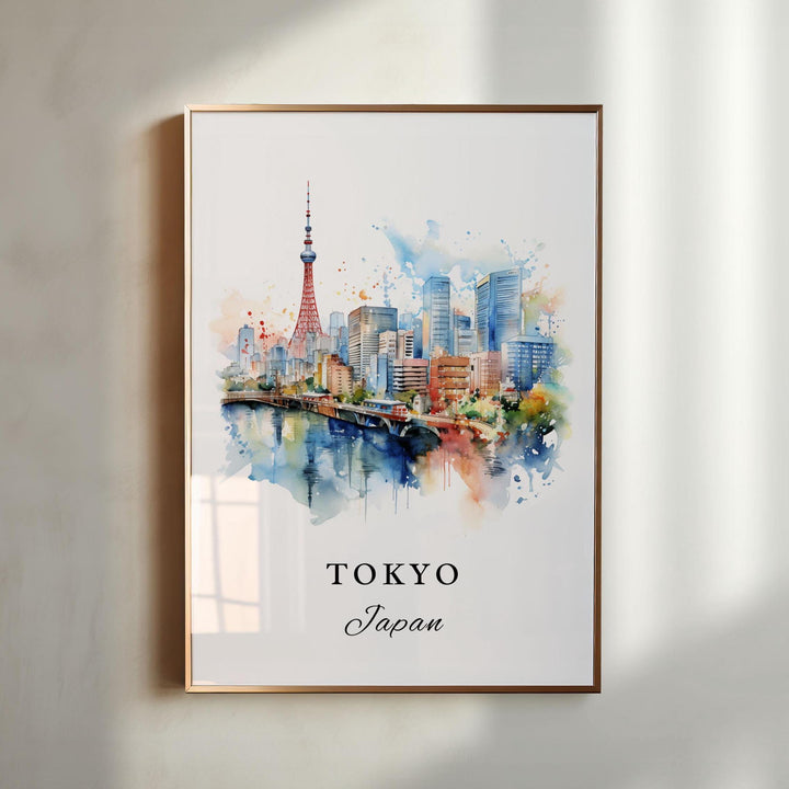 Tokyo Japan wall art - Japan, Tokyo poster, Tokyo Wedding gift, Tokyo Birthday present, Custom Text, Personalised Gift