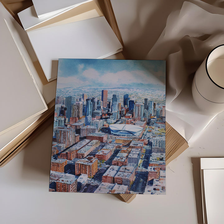 Denver, USA – Watercolor Art Print