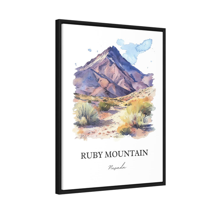 Ruby Mountains NV Wall Art, Elko County Print, Nevada Watercolor Art, Ruby Mountains Gift, Travel Print, Travel Poster, Housewarming Gift