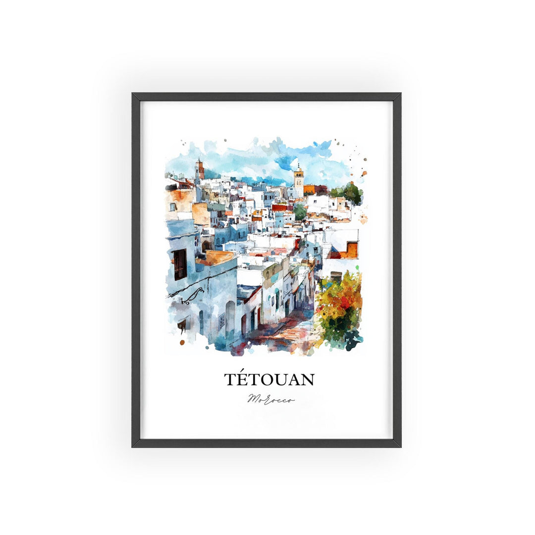 Tétouan, Morocco – Watercolor Art Print