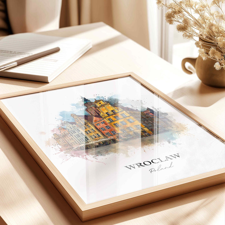Wroclaw, Poland – Watercolor Art Print