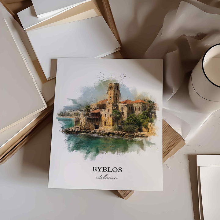 Byblos, Lebanon – Watercolor Art Print