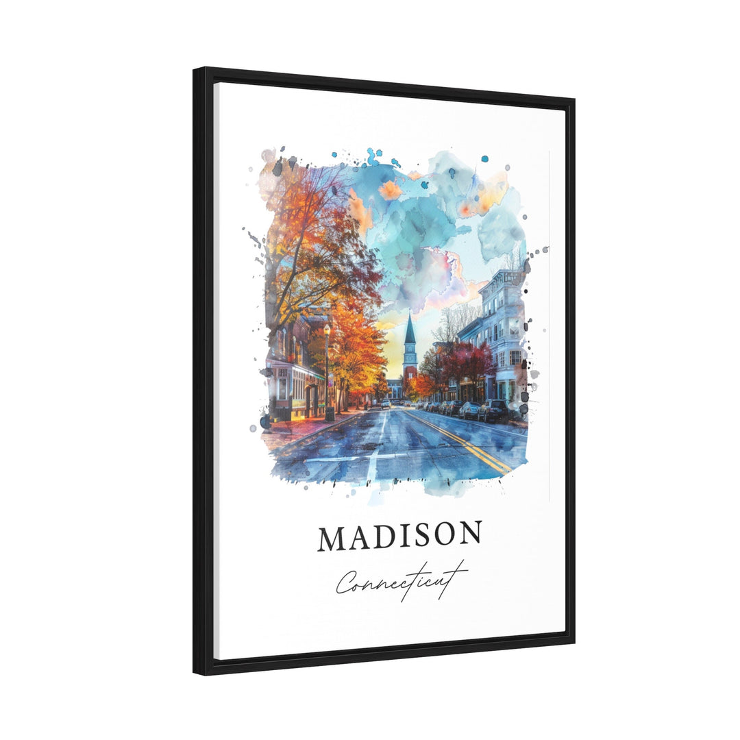 Madison CT Wall Art, New Haven CT Print, Madison Watercolor, Madison Connecticut Gift,
