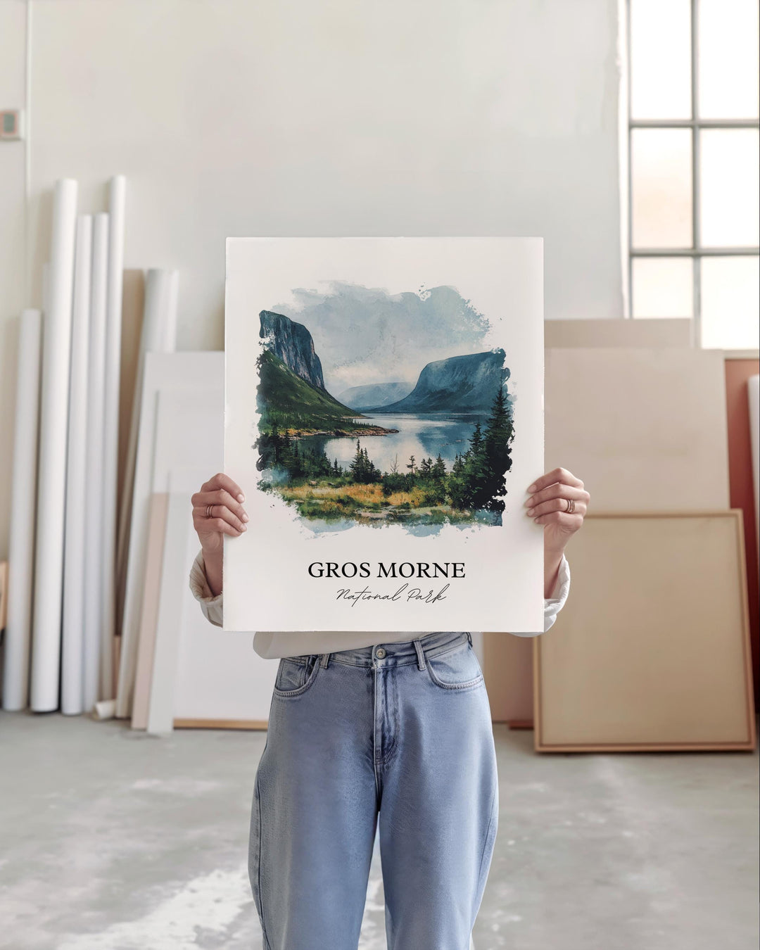 Gros Morne National Park Art, Newfoundland and Labrador Print, Gros Morne National Park Gift, Travel Print, Travel Poster, Housewarming Gift