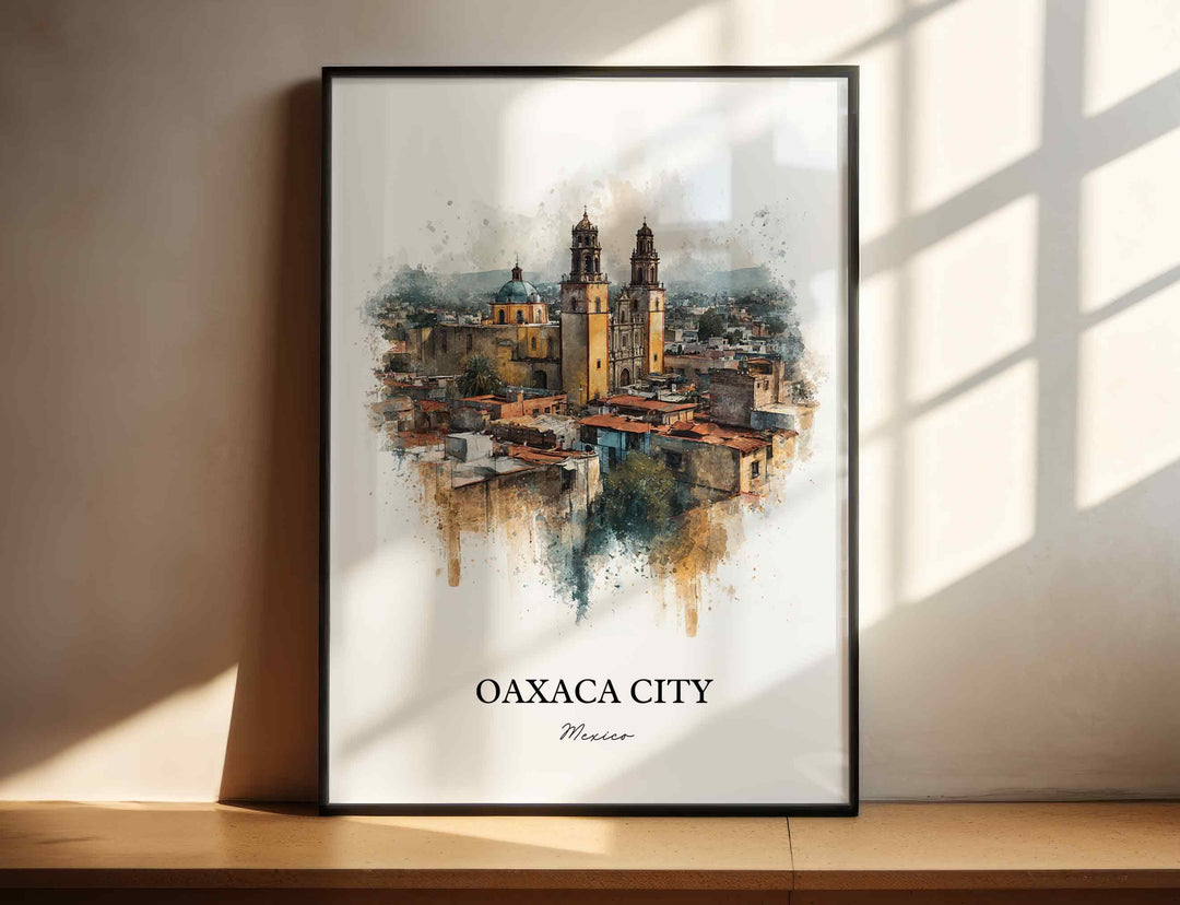 Oaxaca, Mexico – Watercolor Art Print