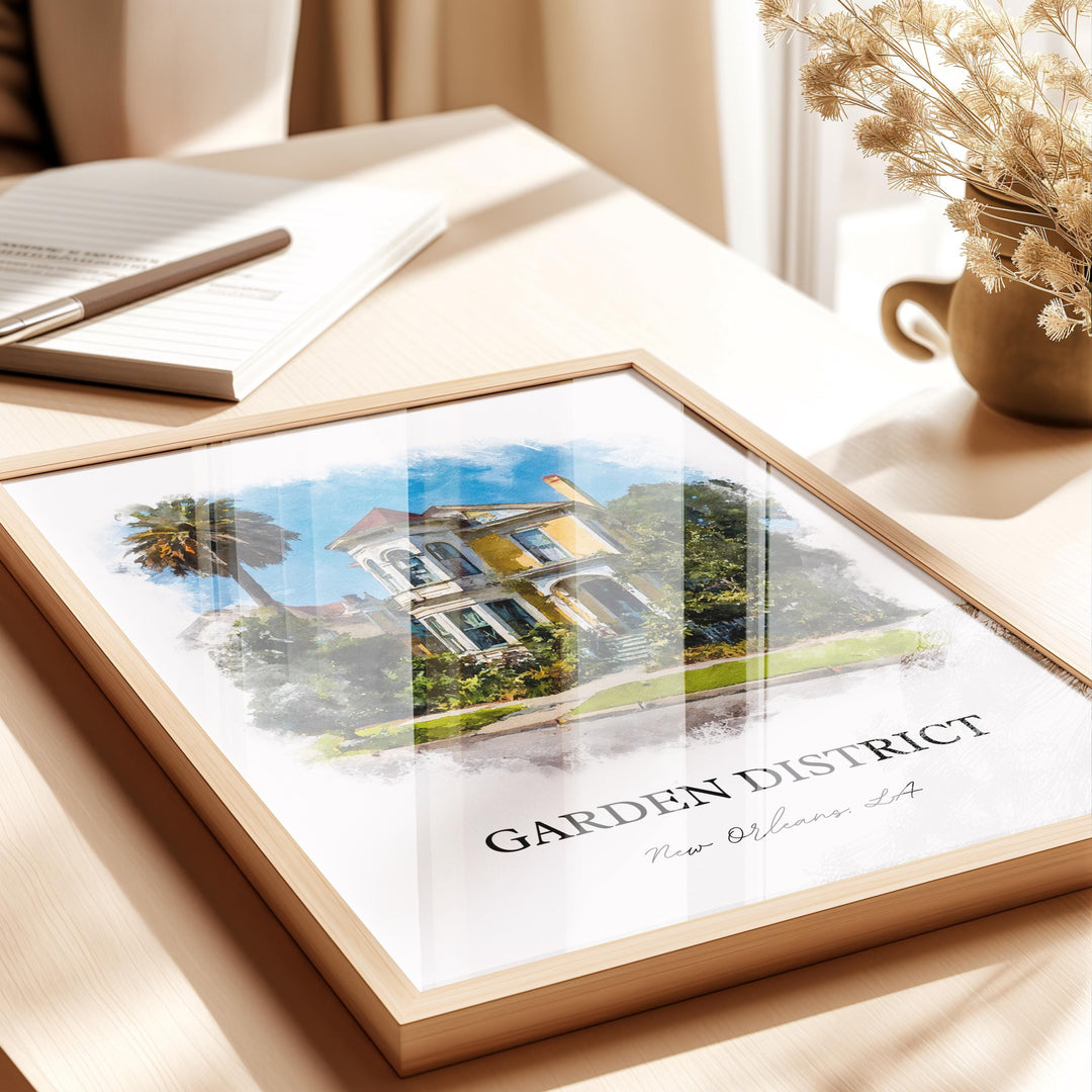 New Orleans, Louisiana, USA – Watercolor Art Print