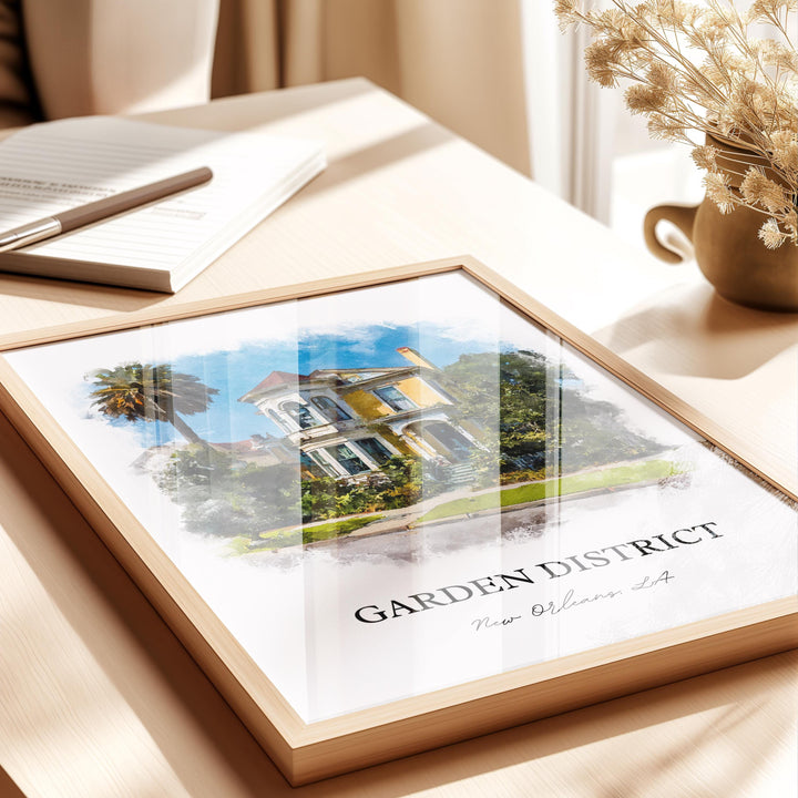 New Orleans, Louisiana, USA – Watercolor Art Print