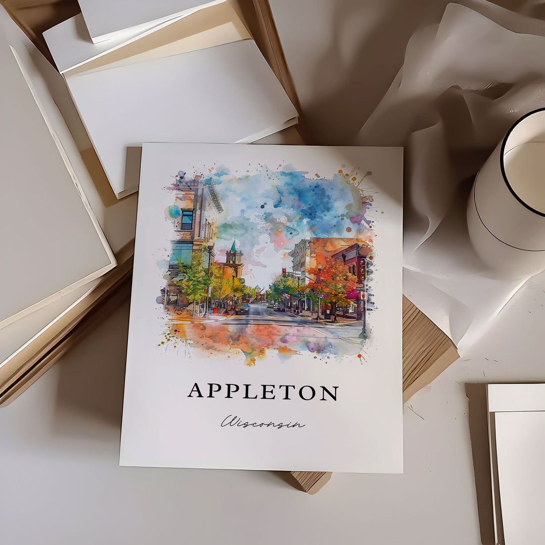 Appleton Wall Art - Wisconsin Print