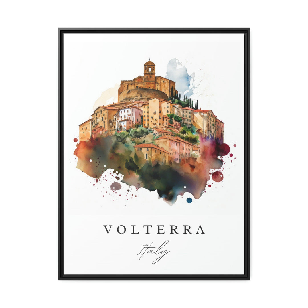 Volterra Italy wall art - Italy, Volterra poster, Volterra gift, Volterra Italia Birthday present, Custom Text, Personalised Gift