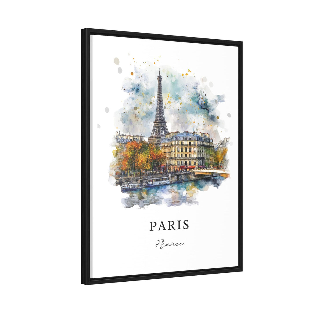 Paris France Wall Art, Paris Print, Paris Watercolor Art, Paris Skyline Gift, Paris FR