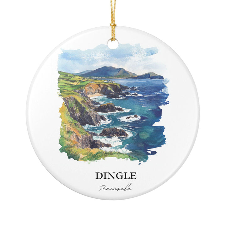 Dingle Peninsula Ornament: Unique Dingle Ireland Souvenir, Ireland Xmas Decor, and Authentic Dingle Ireland Gift