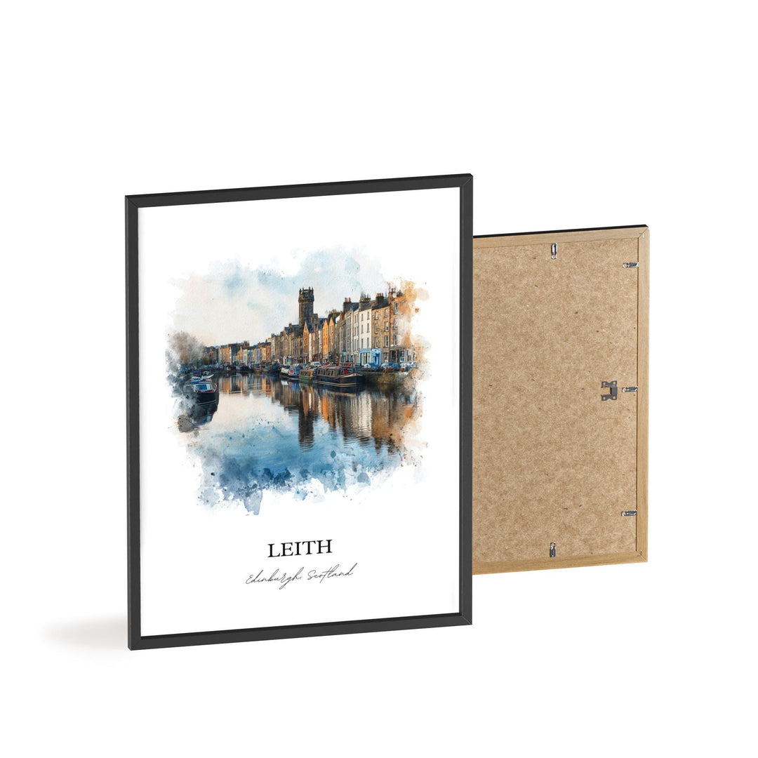 Leith, Scotland – Watercolor Art Print