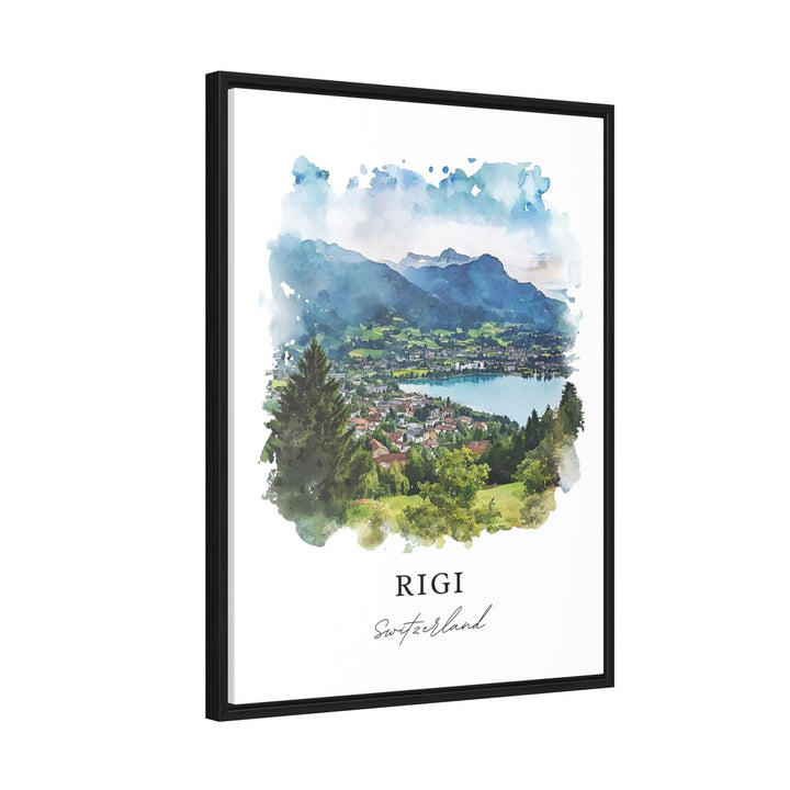 Rigi Switzerland Wall Art, Rigi Print, Lucerne Watercolor Art, Rigi Swiss Gift,