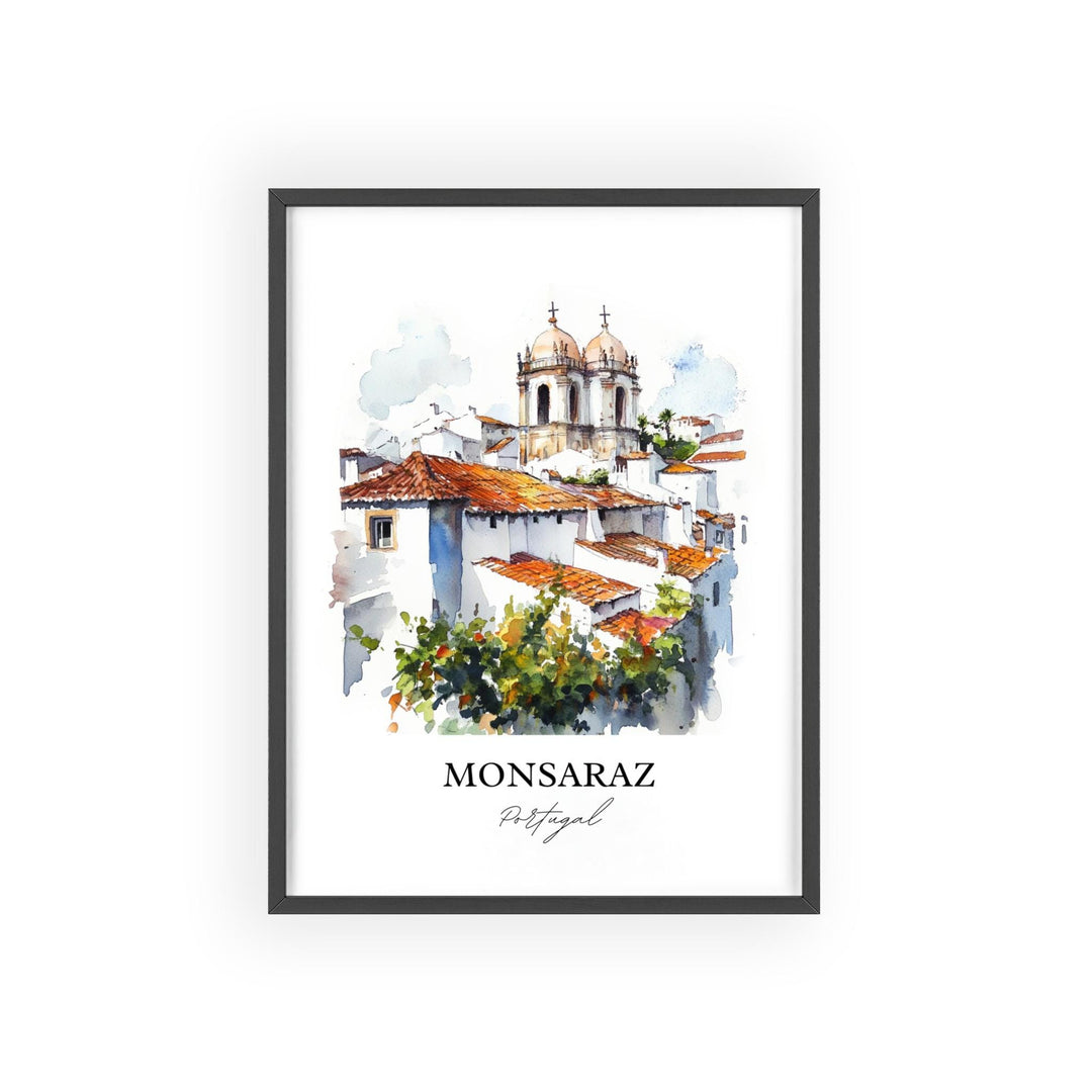 Monsaraz, Portugal – Watercolor Art Print