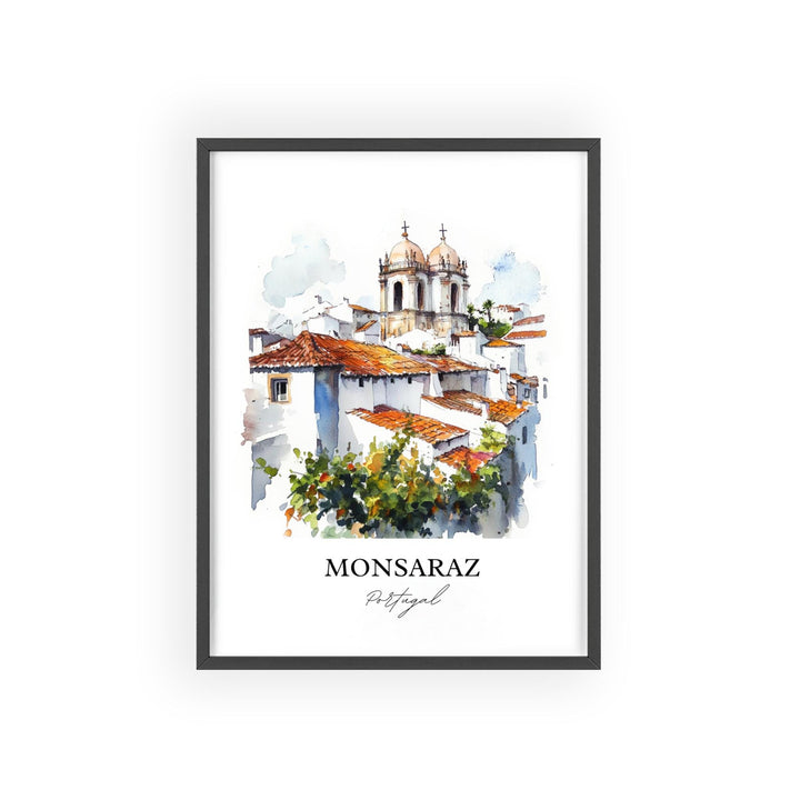 Monsaraz, Portugal – Watercolor Art Print