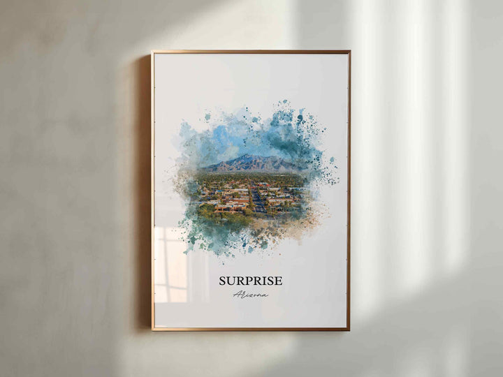 Surprise, Arizona – Watercolor Art Print