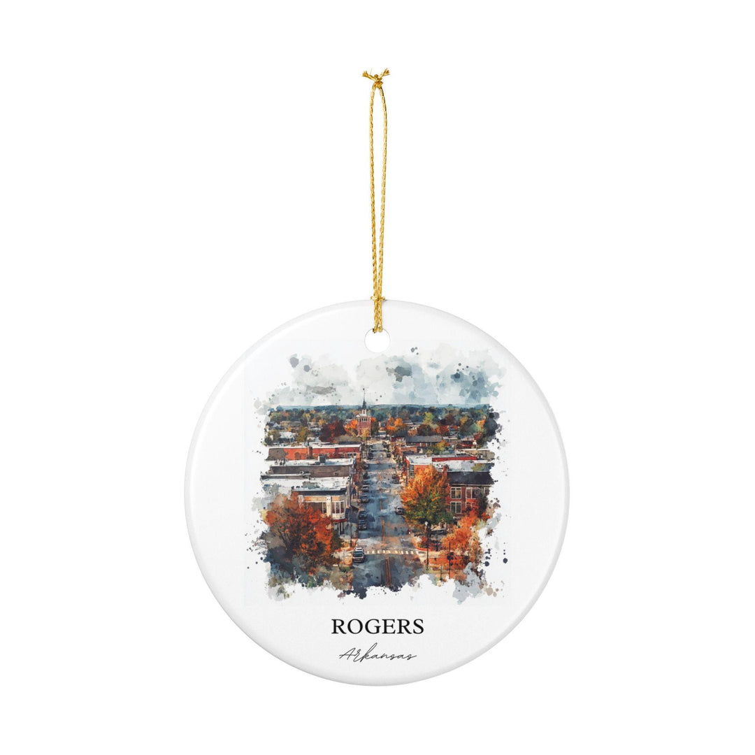 Rogers Arkansas Ornament: Unique Rogers AR Souvenir, Arkansas Xmas Decor, and Authentic Arkansas Gift