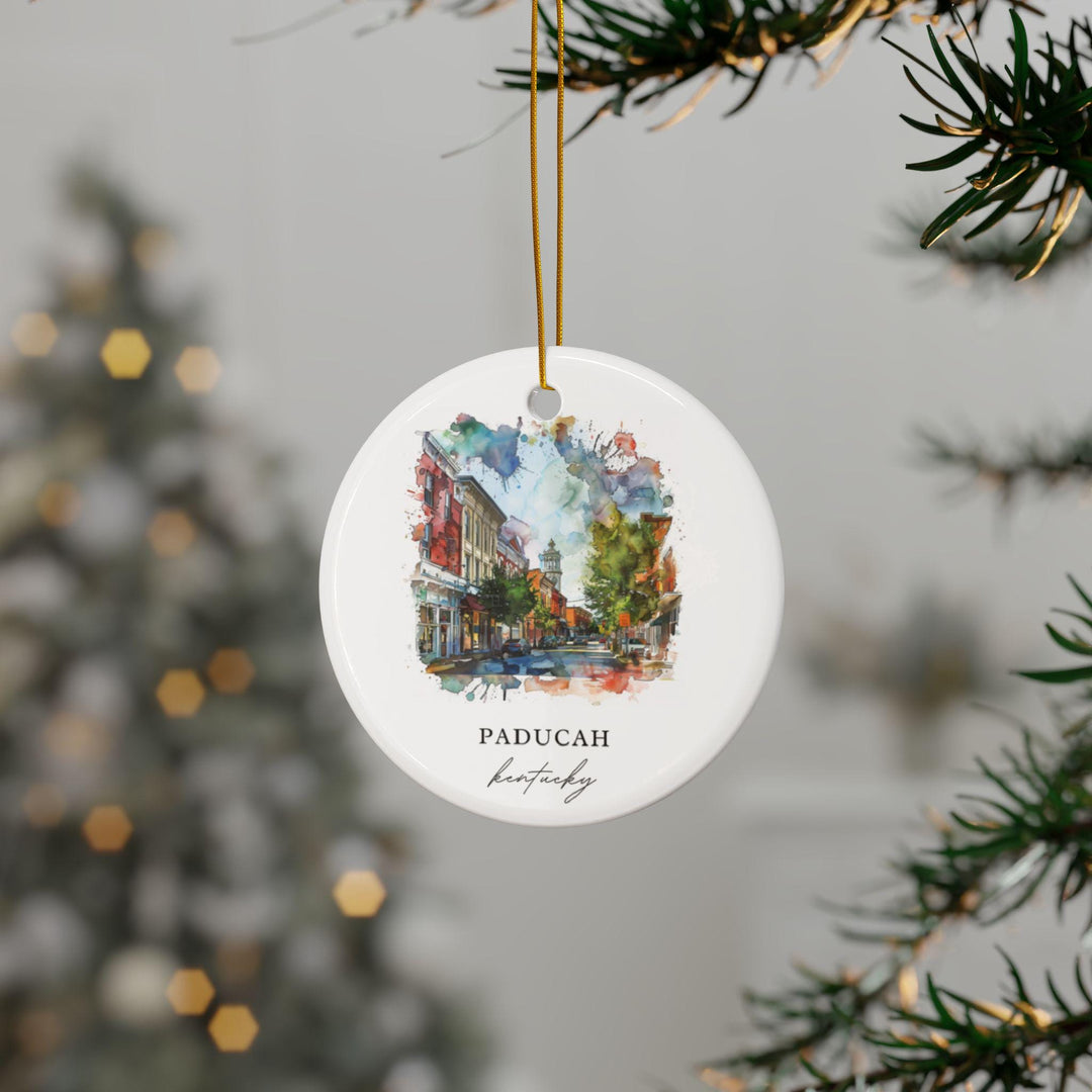 Paducah Ornament: Unique Paducah KY Souvenir, Paducah Kentucky Xmas Decor, and Authentic Kentucky Gift
