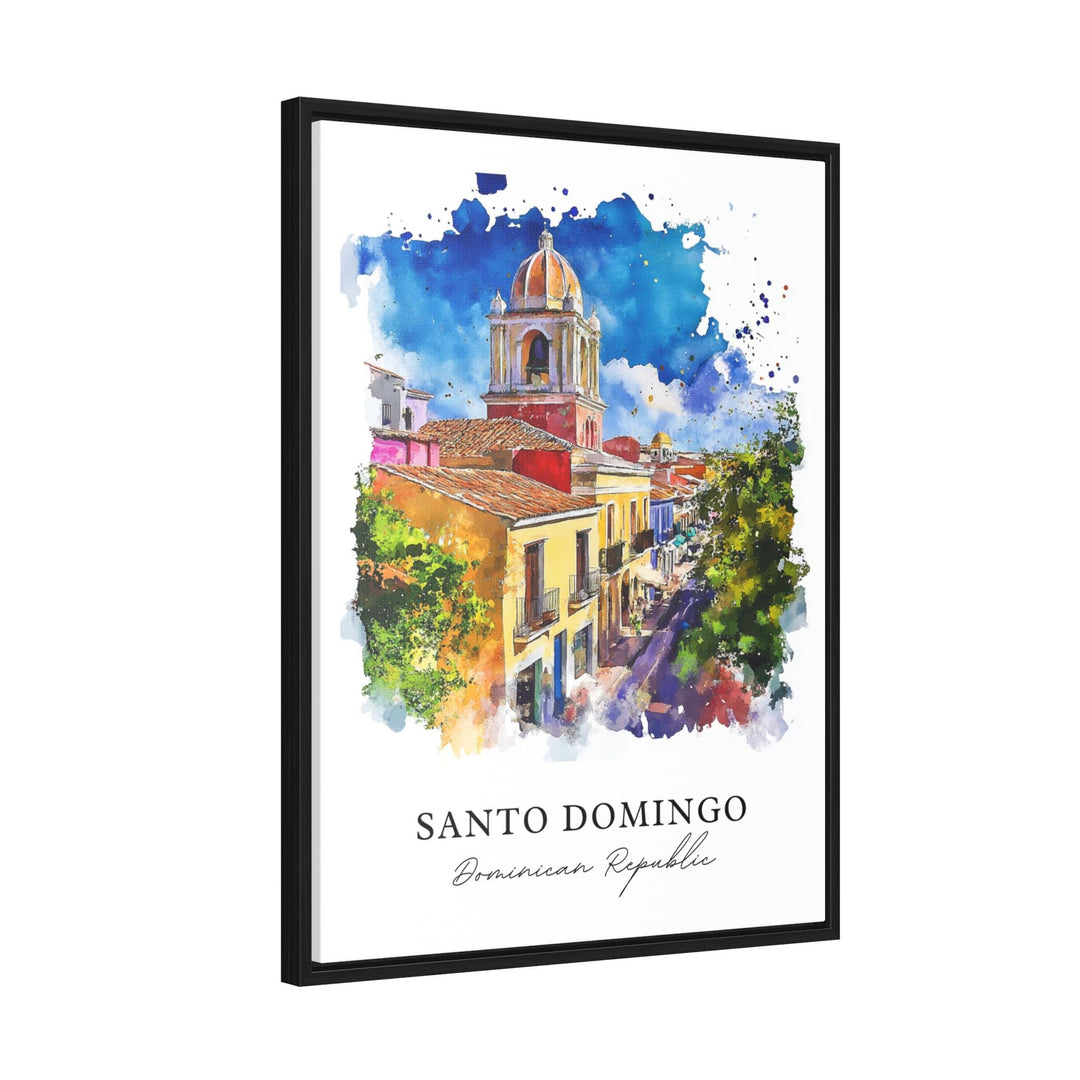 Santo Domingo Wall Art, Santo Domingo Print, Santo Domingo DR Watercolor, DR Gift,