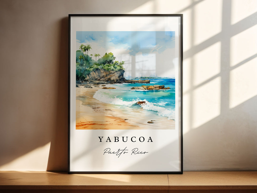 Yabucoa PR wall art - Puerto Rico, Yabucoa poster print, Yabucoa Puerto Rico gift, Birthday present, Custom Text, Perfect Gift