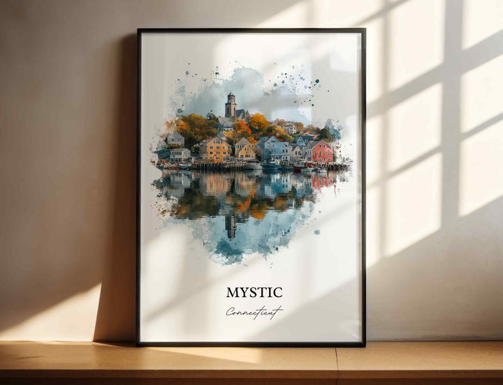 Mystic, Connecticut – Watercolor Art Print