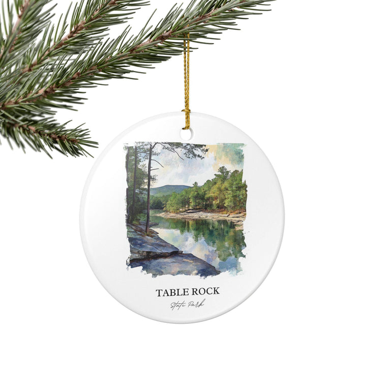 Table Rock State Park Ornament: Unique Pickens SC Souvenir, Table Rock State Park Xmas Decor, and Authentic Table Rock SC Gift