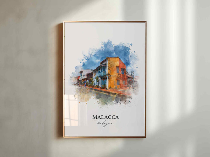 Malacca, Malaysia – Watercolor Art Print