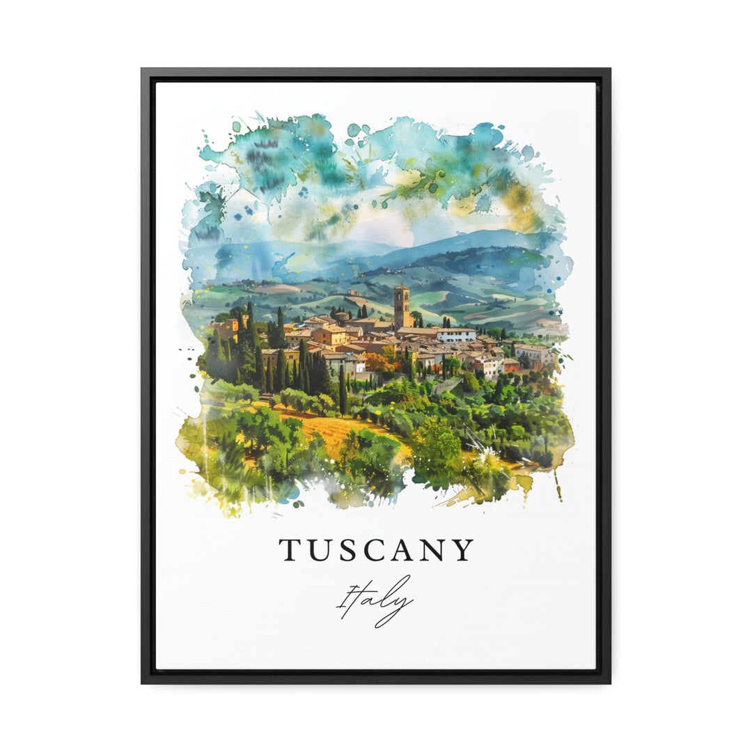 Tuscany Italy Wall Art, Tuscany Print, Italy Watercolor, Tuscany IT Gift,