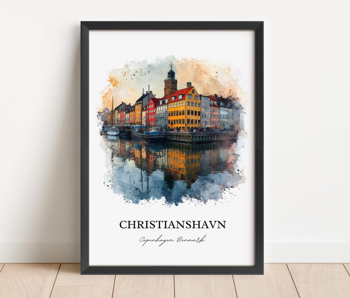 Christianshavn, Denmark – Watercolor Art Print