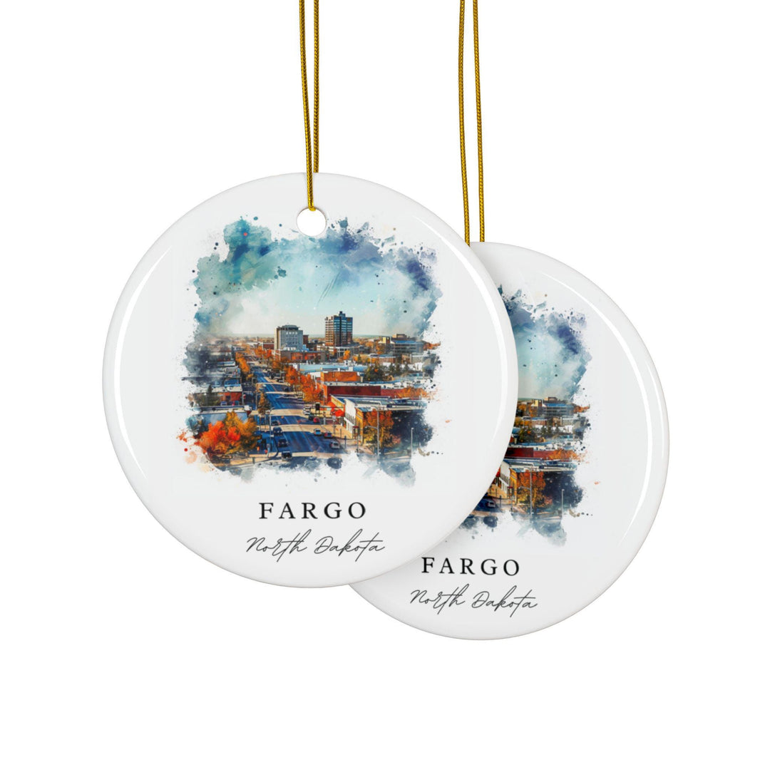 Fargo ND Ornament: Unique Fargo Souvenir, Fargo Xmas Decor, and Authentic Fargo North Dakota Gift