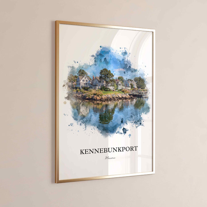 Kennebunkport, Maine – Watercolor Art Print