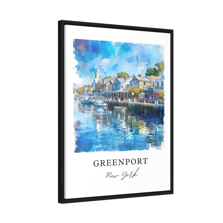Greenport, USA – Watercolor Art Print