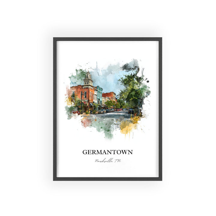 Germantown, Tennessee – Watercolor Art Print