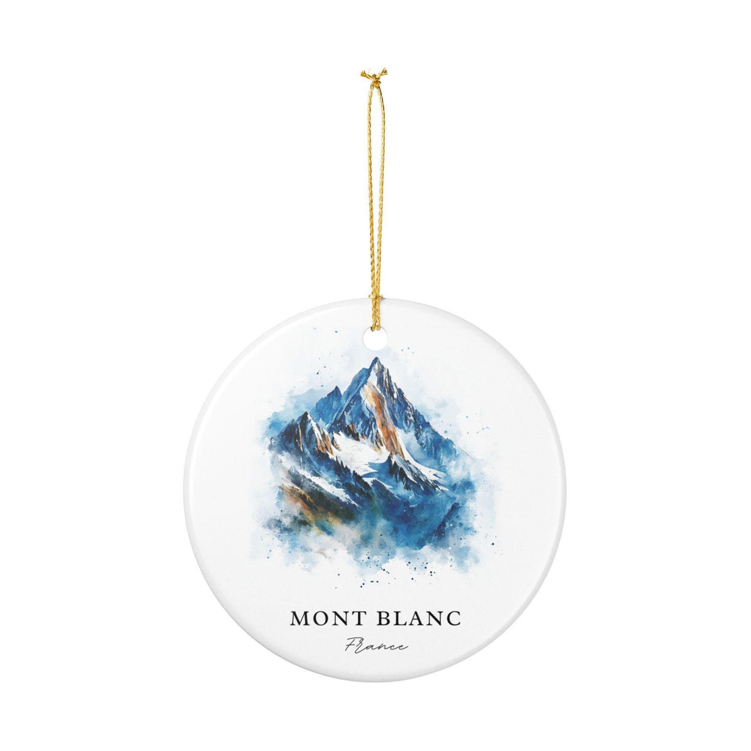 Mont Blanc Ornament: Unique Mont Blanc Souvenir, Mont Blanc France Xmas Decor, and Authentic Mt Blanc France Gift
