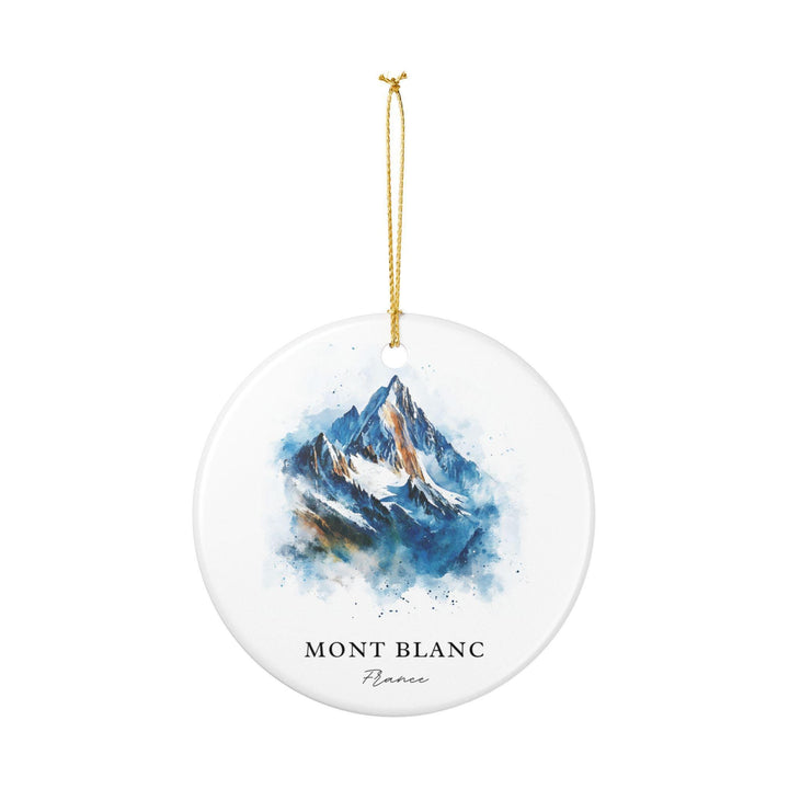 Mont Blanc Ornament: Unique Mont Blanc Souvenir, Mont Blanc France Xmas Decor, and Authentic Mt Blanc France Gift