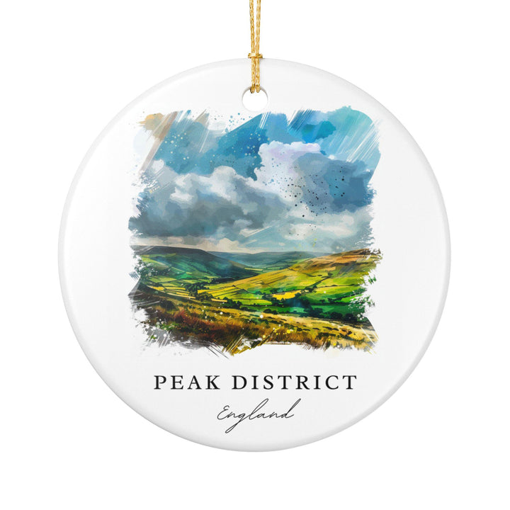 Peak District Scotland Ornament: Unique Scotland Souvenir, Scotland Xmas Decor, and Authentic Scotland Gift