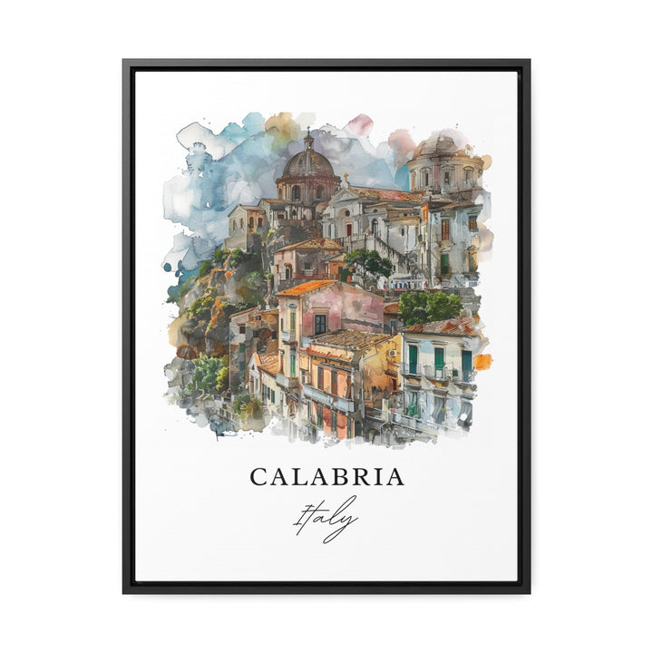 Calabria Italy Wall Art, Calabria Print, Calabria Watercolor Art, Calabria Italia Gift, Travel Poster, Housewarming Gift