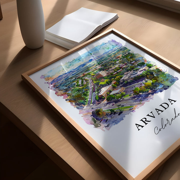 Arvada, Colorado – Watercolor Art Print