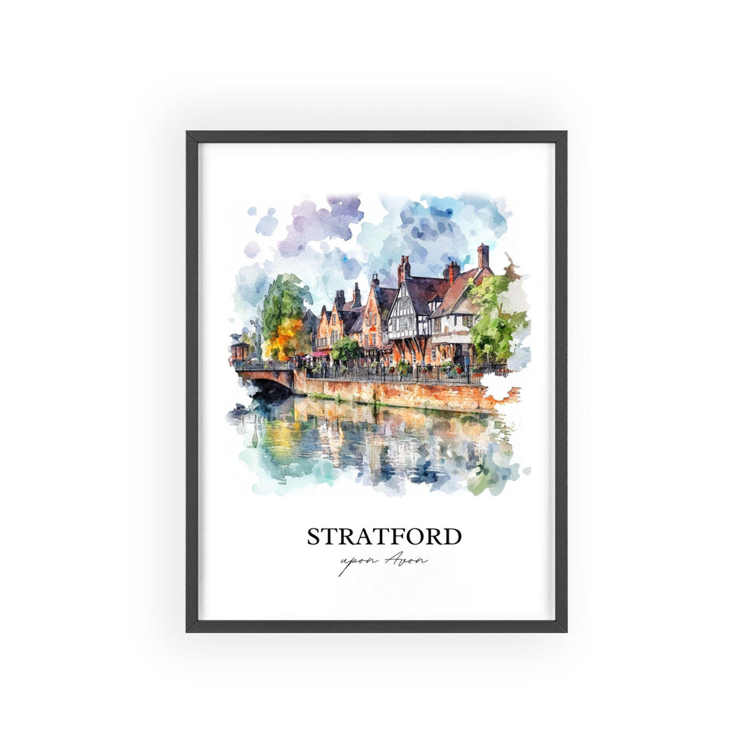 Stratford-upon-Avon, England – Watercolor Art Print