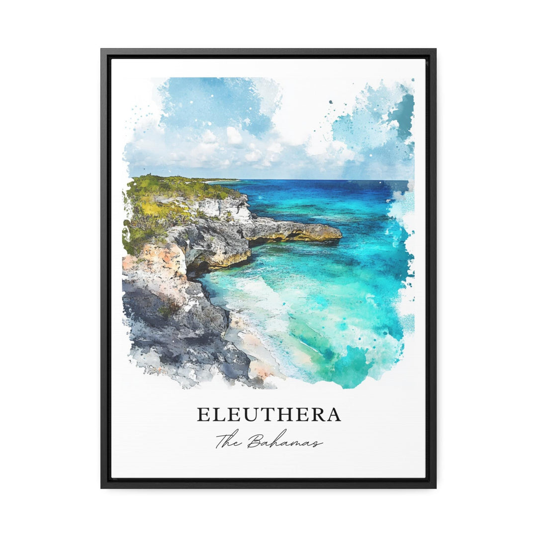 Eleuthera Wall Art, Eleuthera Print, Eleuthera Watercolor Art, Eleuthera Bahamas Gift,