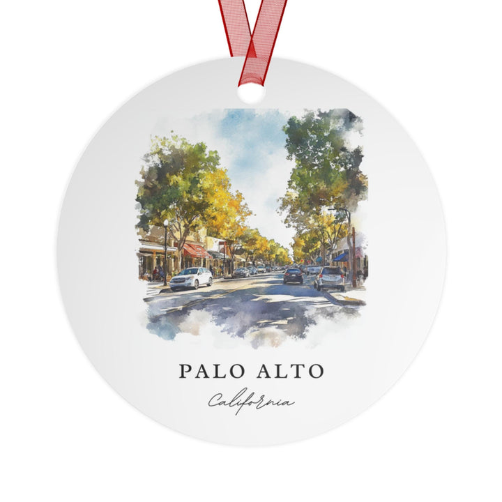 Palo Alto CA Ornament: Unique Palo Alto Souvenir, Bay Area Xmas Decor, and Authentic Palo Alto Gift