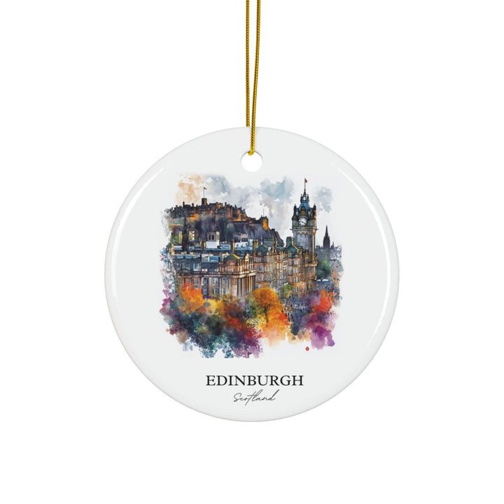 Edinburgh Scotland Ornament: Unique Edinburgh Souvenir, Edinburgh Xmas Decor, and Authentic Edinburgh Scotland Gift