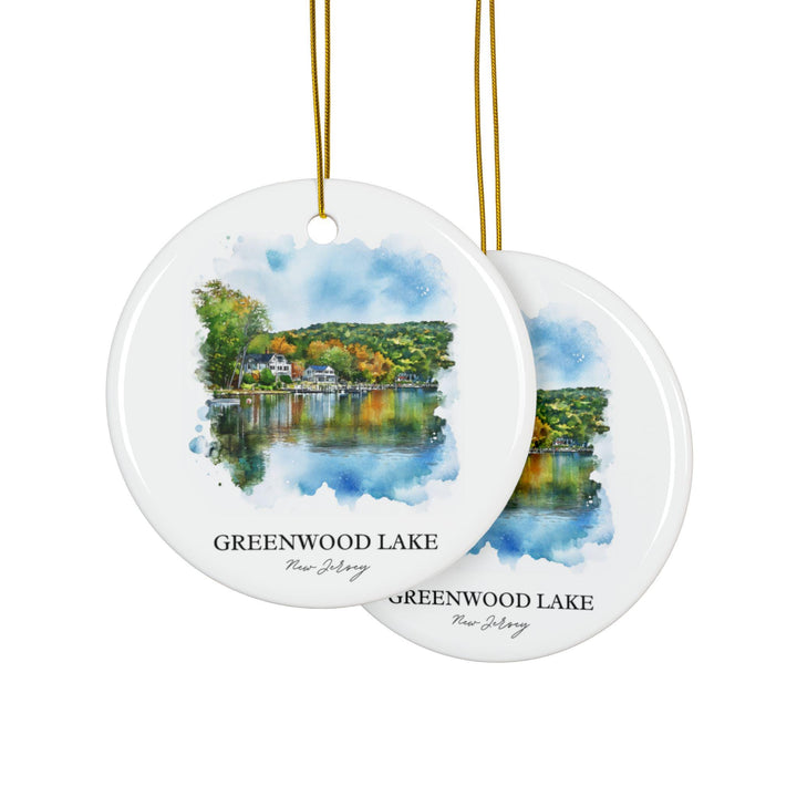 Greenwood Lake NJ Ornament: Unique Greenwood Lake Souvenir, Lake Home Xmas Decor, and Authentic North Jersey Gift
