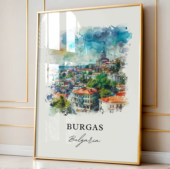 Burgas Wall Art - Bulgaria Print