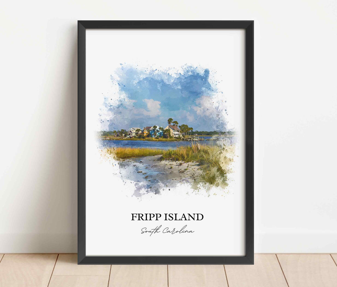 Fripp Island, South Carolina – Watercolor Art Print