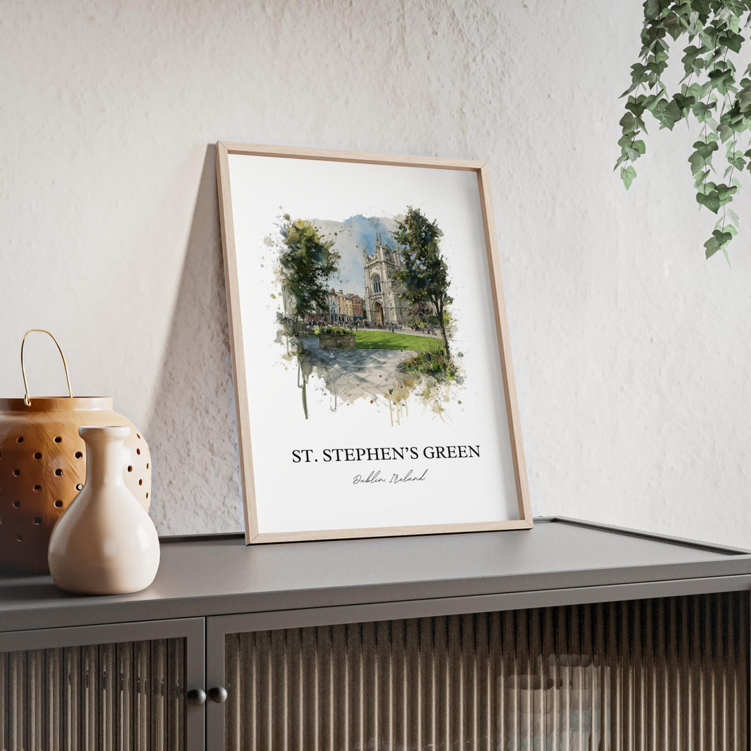 St. Stephen's Green, Ireland – Watercolor Art Print